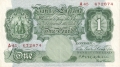 Bank Of England 1 Pound Notes Britannia 1 Pound, from 1928